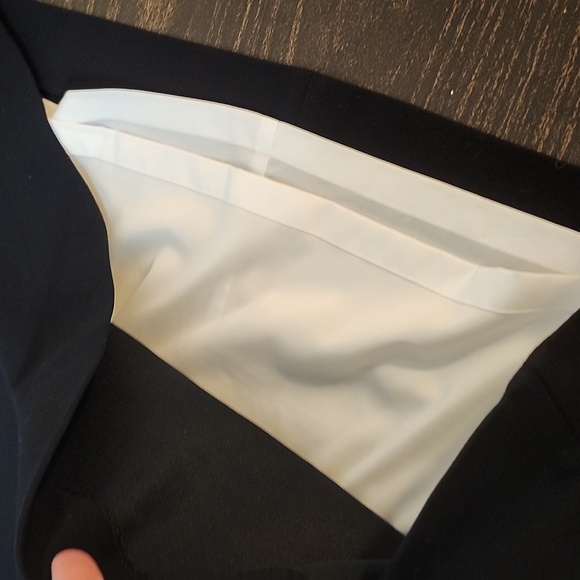 W by Worth color block retro 60's mod sheath dress Minimalist Quiet Luxury - Picture 5 of 8